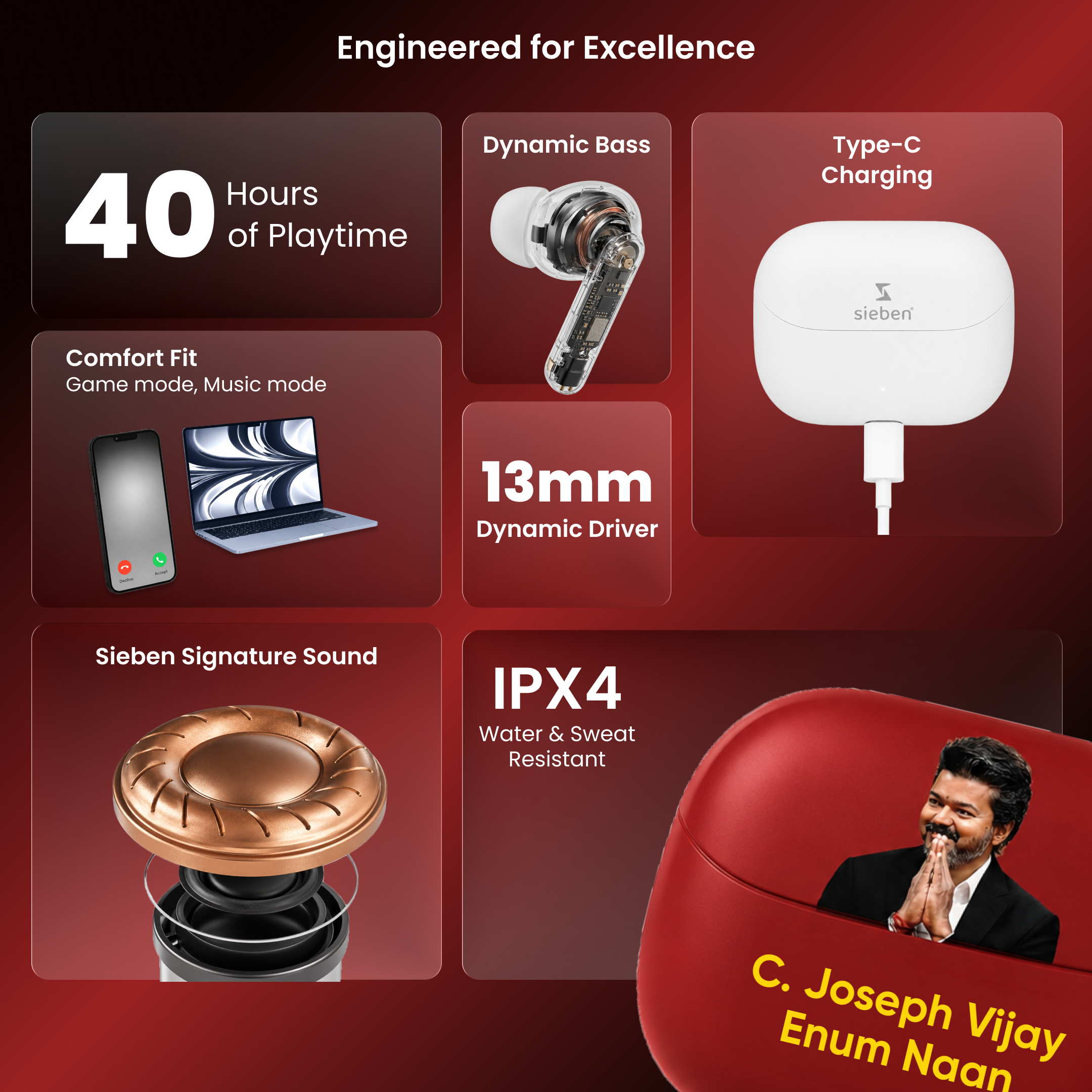 C Joseph Vijay Customized NeuBuds